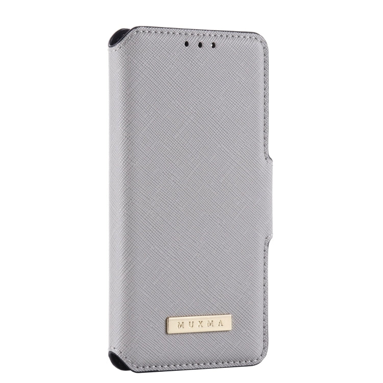 MUXMA MX115 Cross Texture Oil Edge Flip Leather Phone Case For iPhone 6s / 6