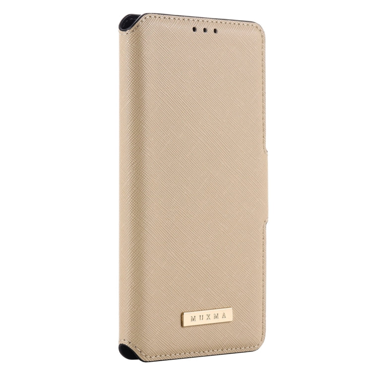 MUXMA MX115 Cross Texture Oil Edge Flip Leather Phone Case For iPhone 8 Plus / 7 Plus