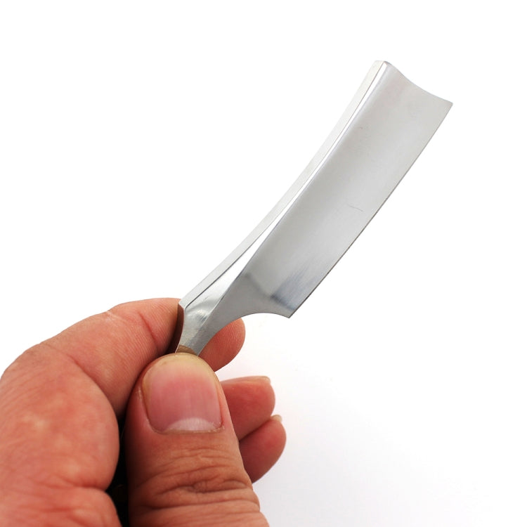 Z-19 Retro Classic Stainless Steel Straight Edge Razor Folding Manual Shaving Shaver Beard Cutter with Black Wood Handle(White Blade)