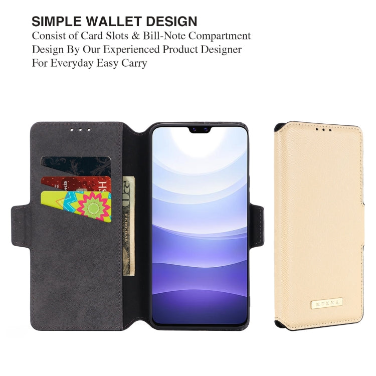 For vivo S9 MUXMA MX115 Cross Texture Oil Edge Flip Leather Phone Case