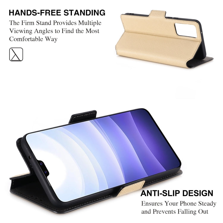 For vivo S9 MUXMA MX115 Cross Texture Oil Edge Flip Leather Phone Case