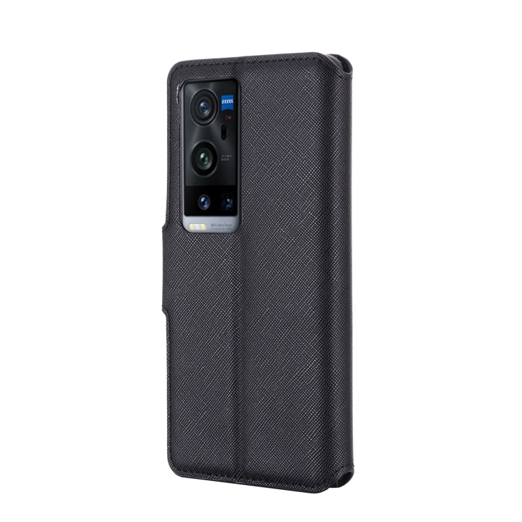 For vivo X60 Pro+ 5G MUXMA MX115 Cross Texture Oil Edge Flip Leather Phone Case