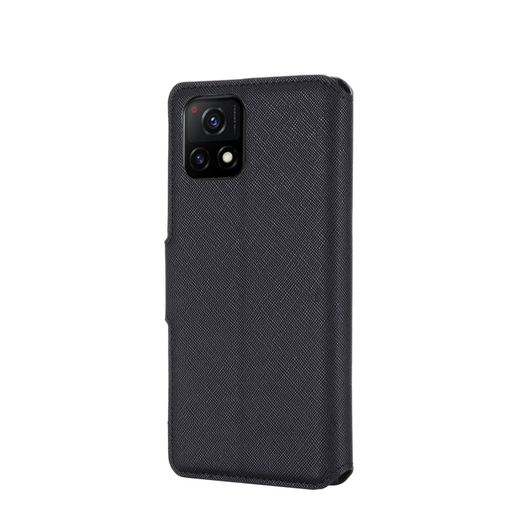 For vivo Y31s / Y52s / iQOO U3 5G MUXMA MX115 Cross Texture Oil Edge Flip Leather Phone Case
