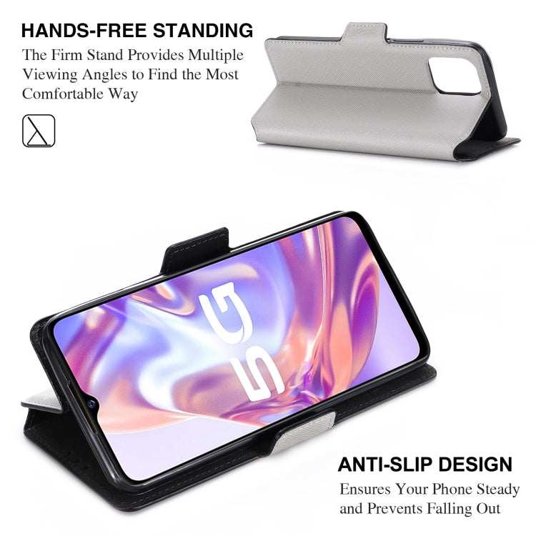 For vivo Y31s / Y52s / iQOO U3 5G MUXMA MX115 Cross Texture Oil Edge Flip Leather Phone Case