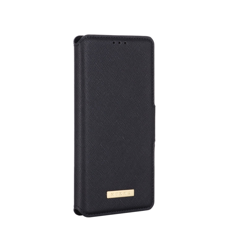 For vivo X50 5G / X50 Pro MUXMA MX115 Cross Texture Oil Edge Flip Leather Phone Case