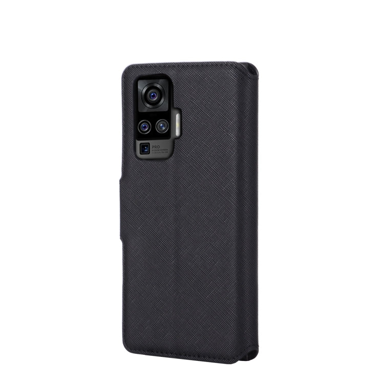 For vivo X50 5G / X50 Pro MUXMA MX115 Cross Texture Oil Edge Flip Leather Phone Case