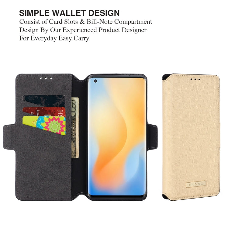 For vivo X50 5G / X50 Pro MUXMA MX115 Cross Texture Oil Edge Flip Leather Phone Case