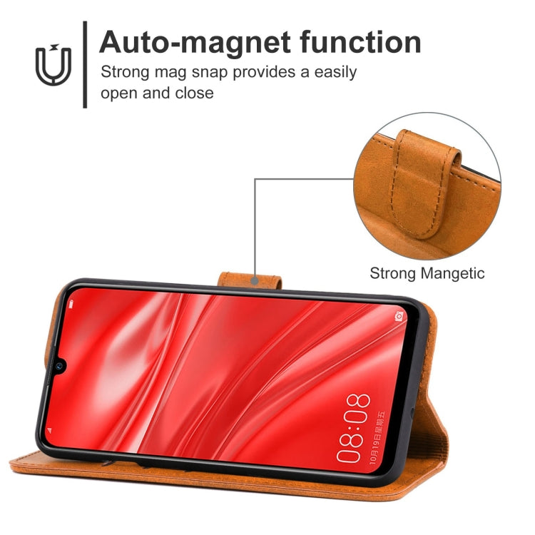 For Huawei Enjoy 9s Leather Phone Case