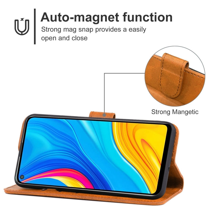 For Huawei Enjoy 10 Leather Phone Case