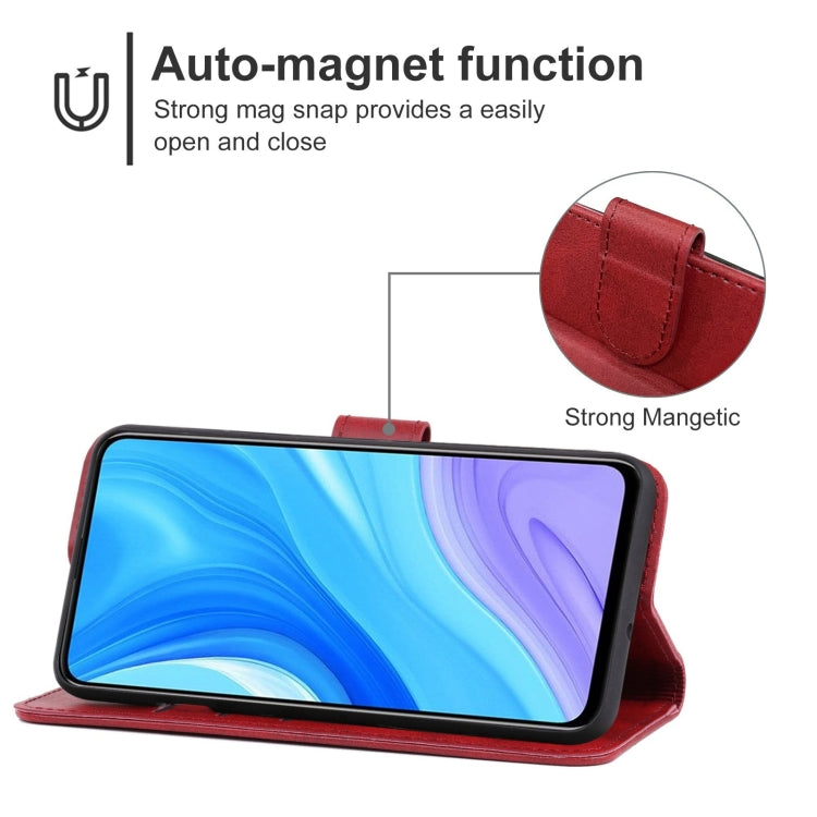 For Huawei Enjoy 10 Plus Leather Phone Case