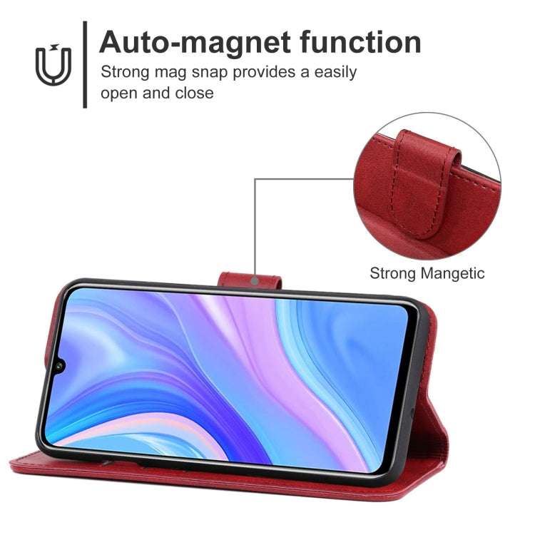 For Huawei Enjoy 10s Leather Phone Case