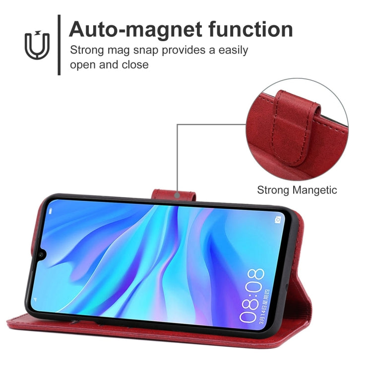 For Huawei nova 4e Leather Phone Case