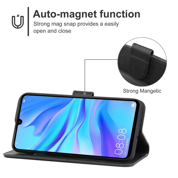 For Huawei nova 4e Leather Phone Case
