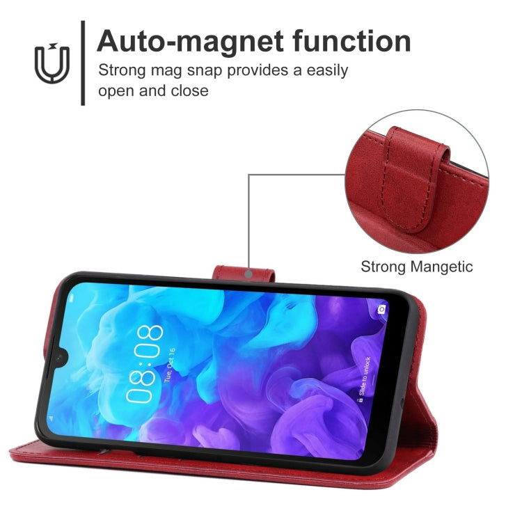 For Huawei Y5 2019 Leather Phone Case
