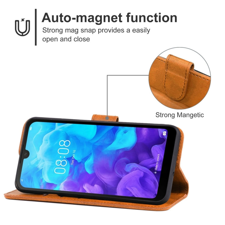 For Huawei Y5 2019 Leather Phone Case