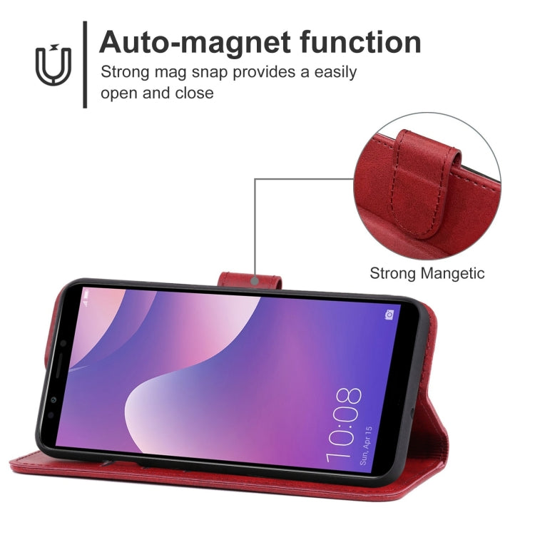For Huawei Y7 2018 Leather Phone Case