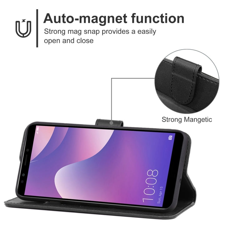 For Huawei Y7 2018 Leather Phone Case
