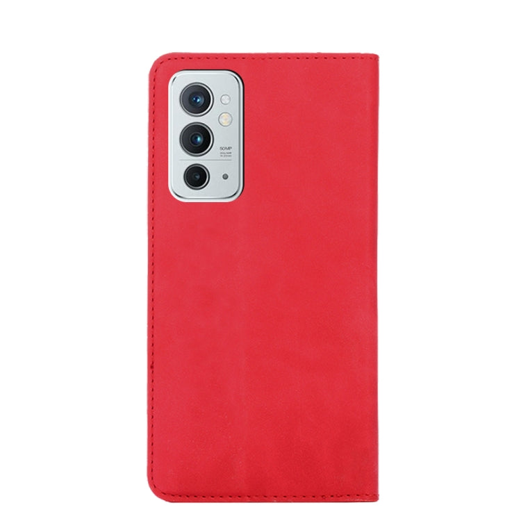 For OnePlus 9RT 5G Skin Feel Magnetic Horizontal Flip Leather Phone Case