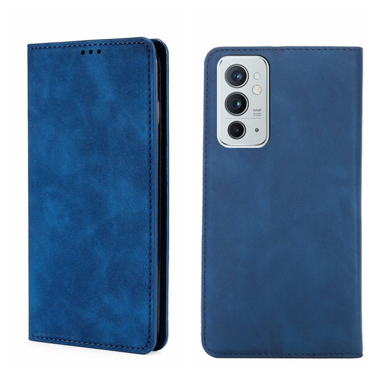 For OnePlus 9RT 5G Skin Feel Magnetic Horizontal Flip Leather Phone Case