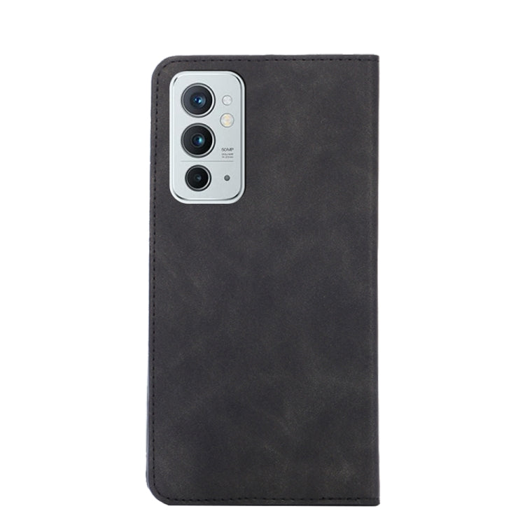 For OnePlus 9RT 5G Skin Feel Magnetic Horizontal Flip Leather Phone Case