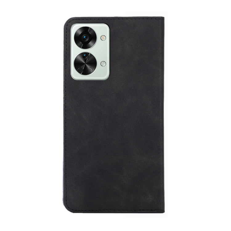For OnePlus Nord 2T Skin Feel Magnetic Horizontal Flip Leather Phone Case