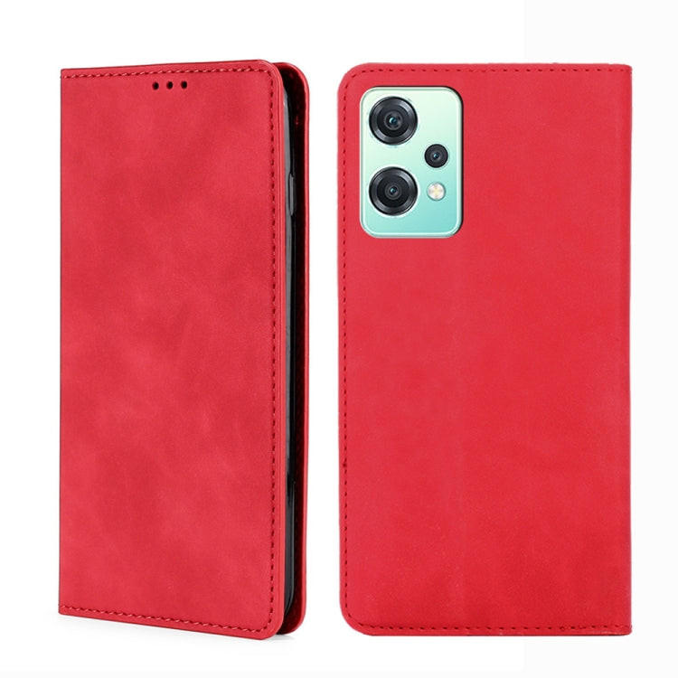 For OnePlus Nord CE 2 Lite 5G Skin Feel Magnetic Horizontal Flip Leather Phone Case