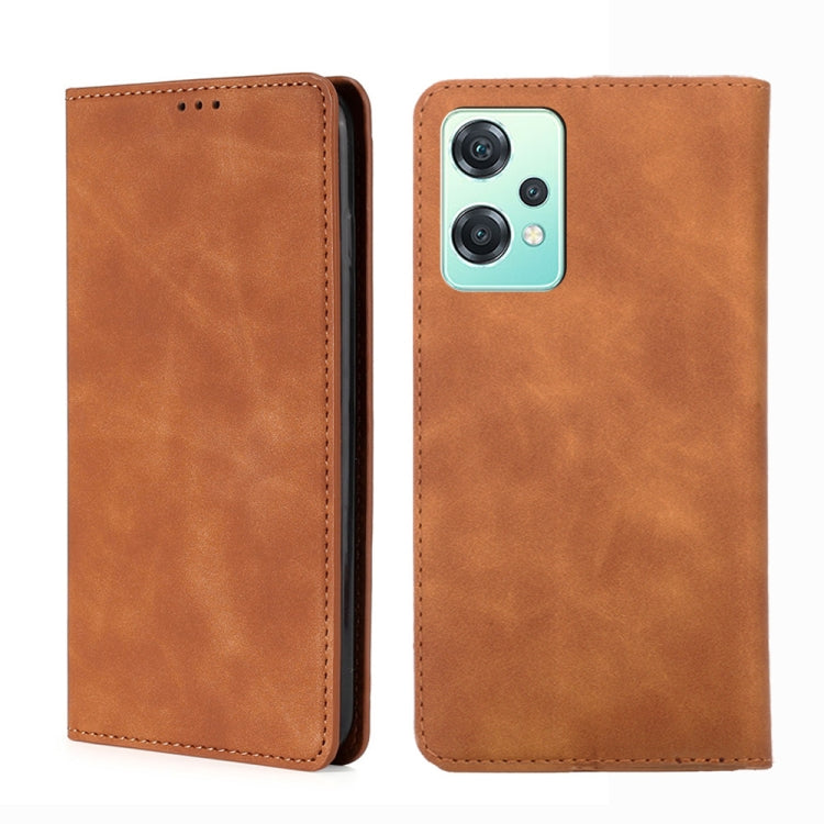For OnePlus Nord CE 2 Lite 5G Skin Feel Magnetic Horizontal Flip Leather Phone Case