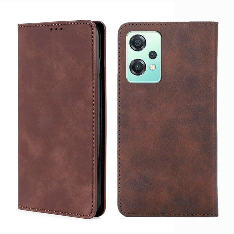 For OnePlus Nord CE 2 Lite 5G Skin Feel Magnetic Horizontal Flip Leather Phone Case