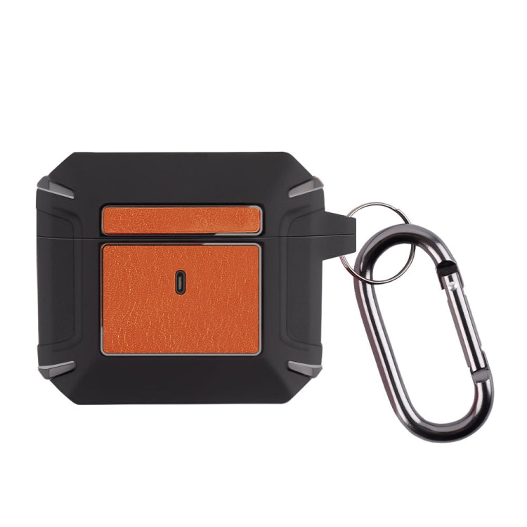 Leather Texture Armor Earphone Protective Case For AirPods 3