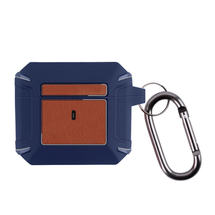 Leather Texture Armor Earphone Protective Case For AirPods 3