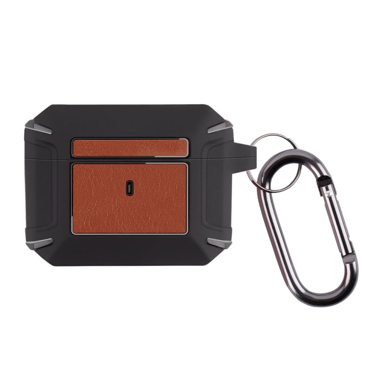Leather Texture Armor Earphone Protective Case For AirPods Pro