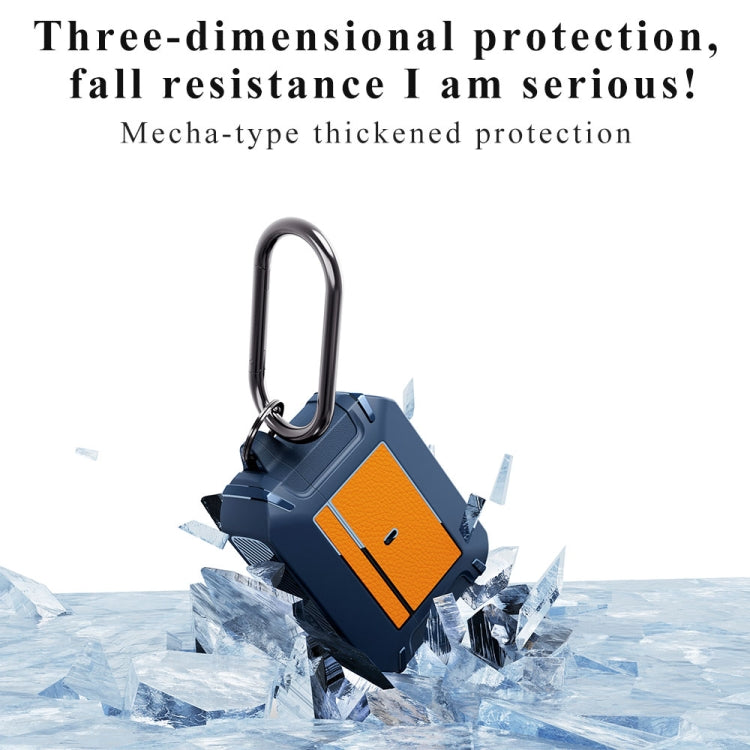 Leather Texture Armor Earphone Protective Case For AirPods Pro