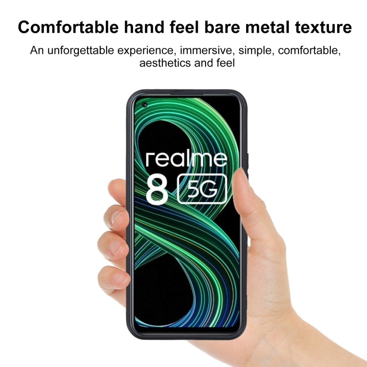 For OPPO Realme 8 5G TPU Phone Case(Black)