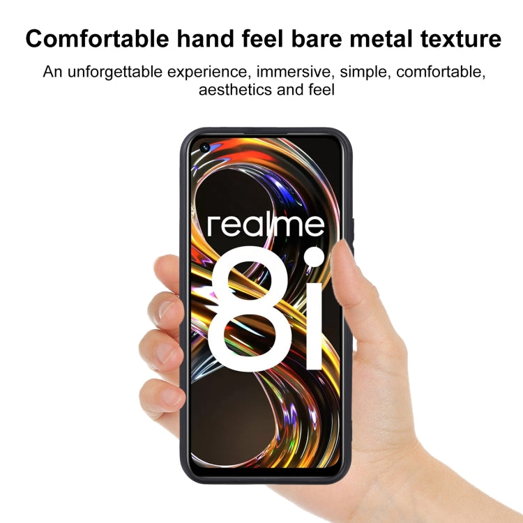 For OPPO Realme 8i TPU Phone Case(Black)