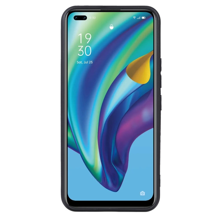 For OPPO Reno4 F TPU Phone Case(Black)
