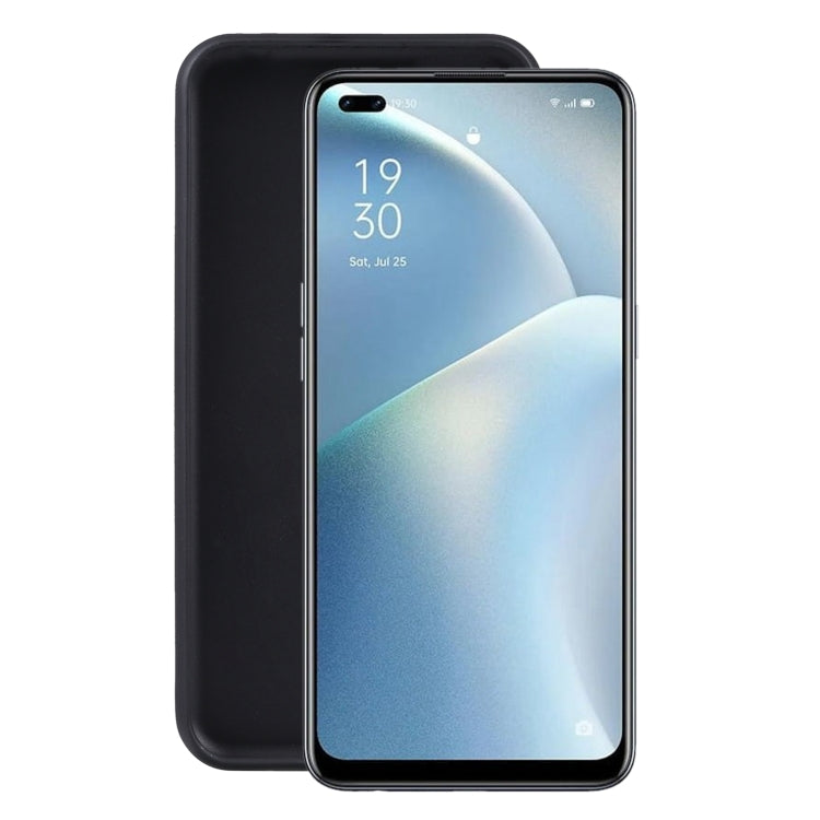 For OPPO Reno4 Lite TPU Phone Case(Black)