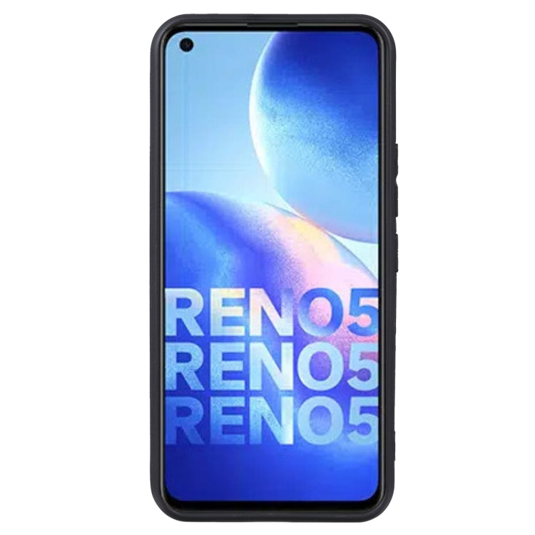 For OPPO Reno5 4G TPU Phone Case(Black)