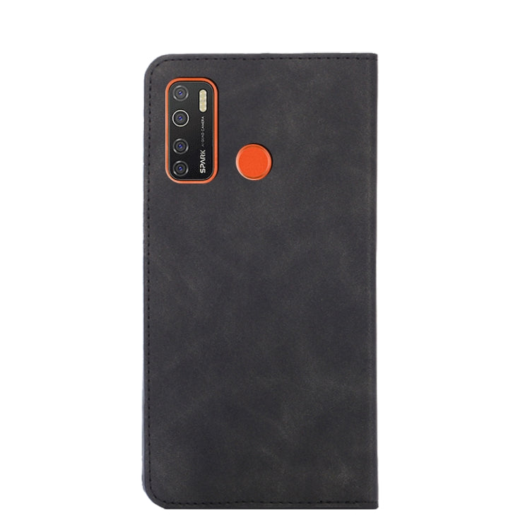 For Tecno Camon 15/Camon 15 Air Skin Feel Magnetic Horizontal Flip Leather Phone Case