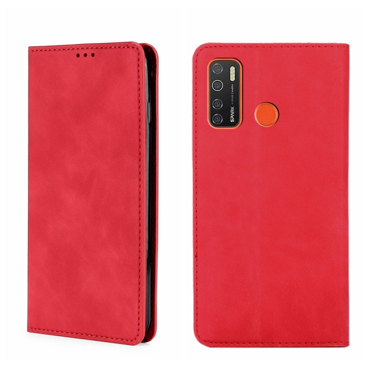 For Tecno Camon 15/Camon 15 Air Skin Feel Magnetic Horizontal Flip Leather Phone Case