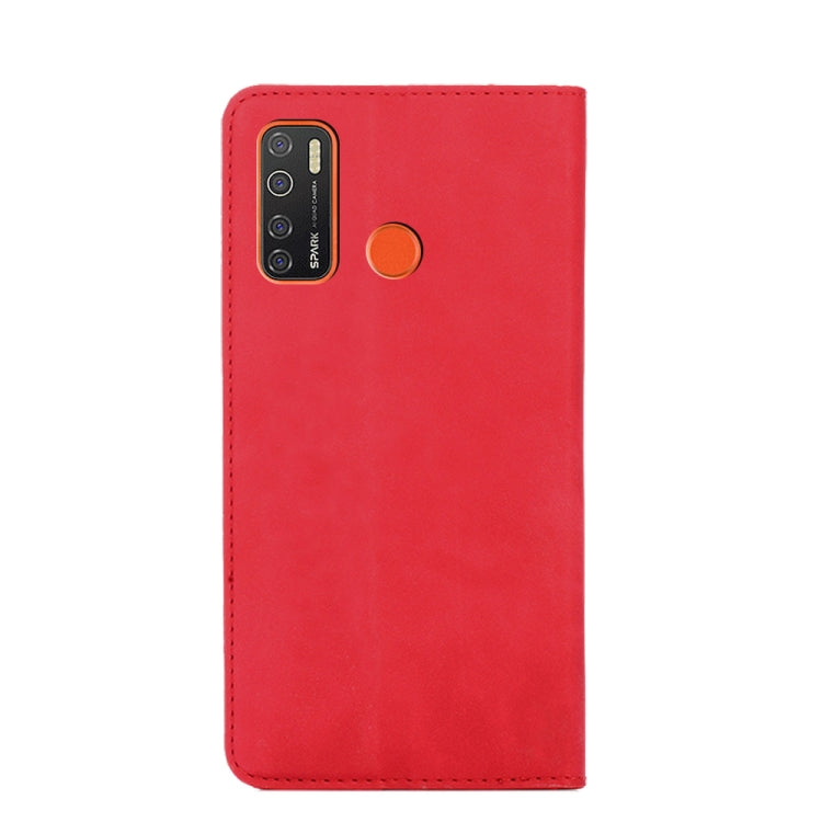 For Tecno Camon 15/Camon 15 Air Skin Feel Magnetic Horizontal Flip Leather Phone Case