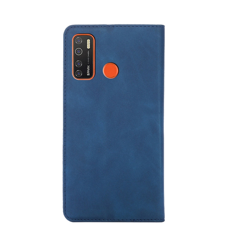 For Tecno Camon 15/Camon 15 Air Skin Feel Magnetic Horizontal Flip Leather Phone Case