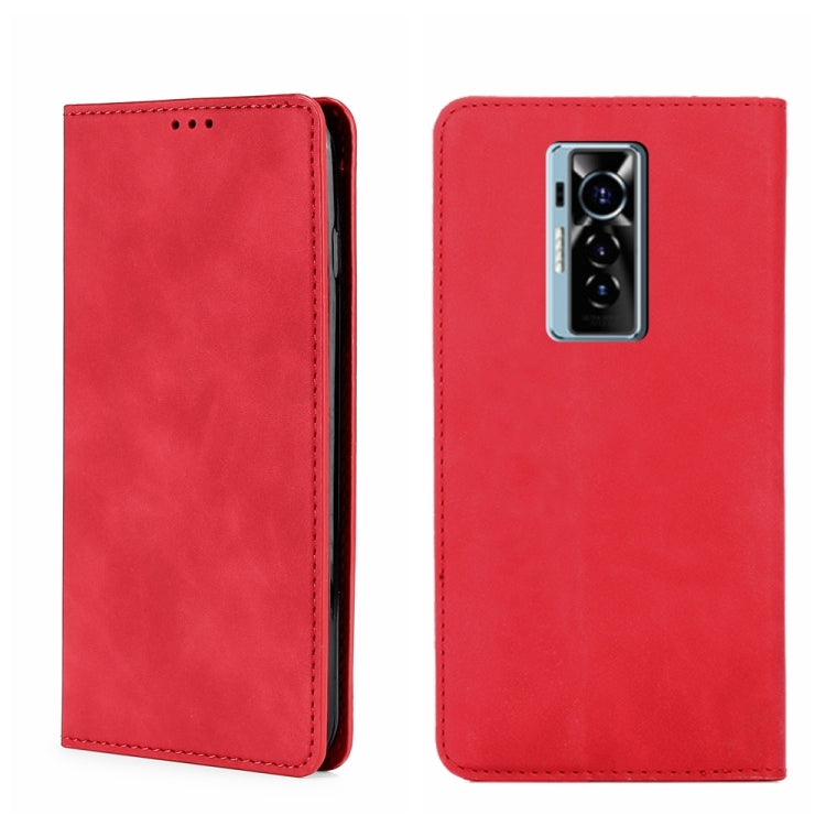 For Tecno Phantom X Skin Feel Magnetic Horizontal Flip Leather Phone Case