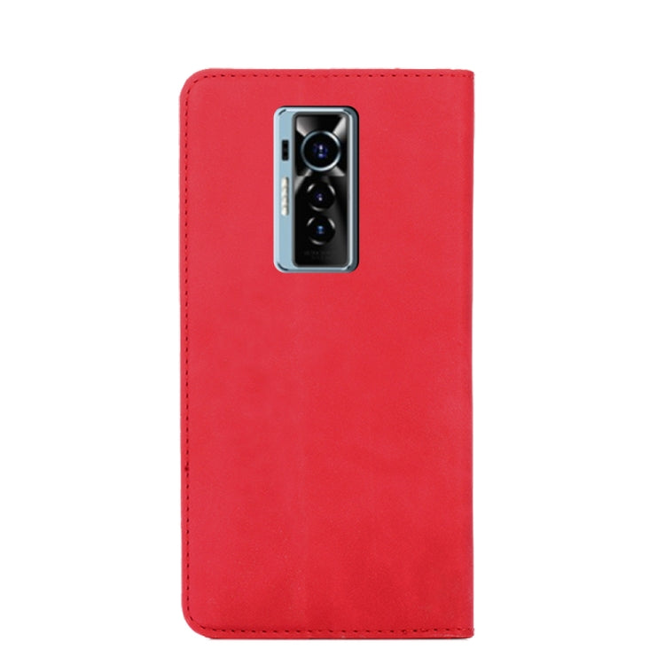 For Tecno Phantom X Skin Feel Magnetic Horizontal Flip Leather Phone Case