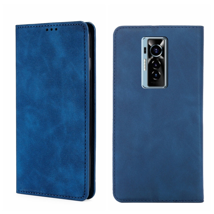 For Tecno Phantom X Skin Feel Magnetic Horizontal Flip Leather Phone Case