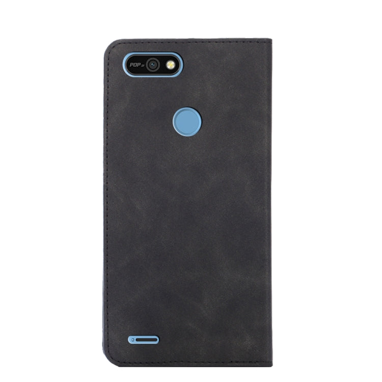 For Tecno Pop 2/Pop 2F/Pop 2 Pro/Pop 2 Power/Itel P13 Skin Feel Magnetic Horizontal Flip Leather Phone Case