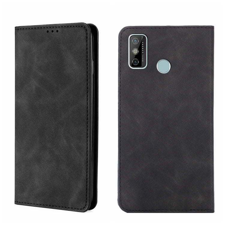 For Tecno Spark 6 Go Skin Feel Magnetic Horizontal Flip Leather Phone Case