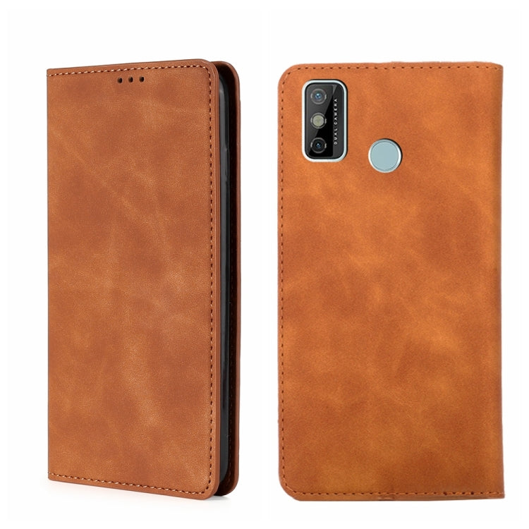 For Tecno Spark 6 Go Skin Feel Magnetic Horizontal Flip Leather Phone Case