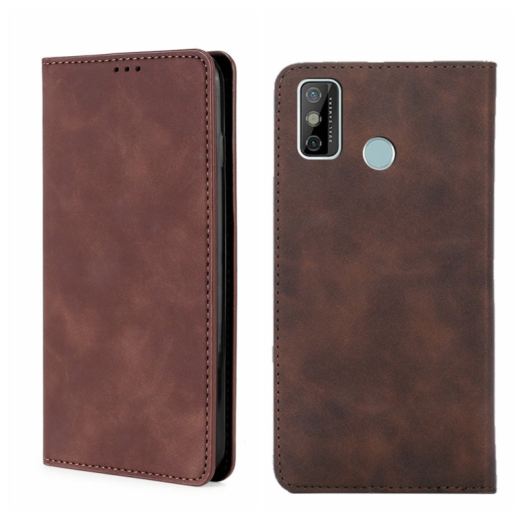 For Tecno Spark 6 Go Skin Feel Magnetic Horizontal Flip Leather Phone Case
