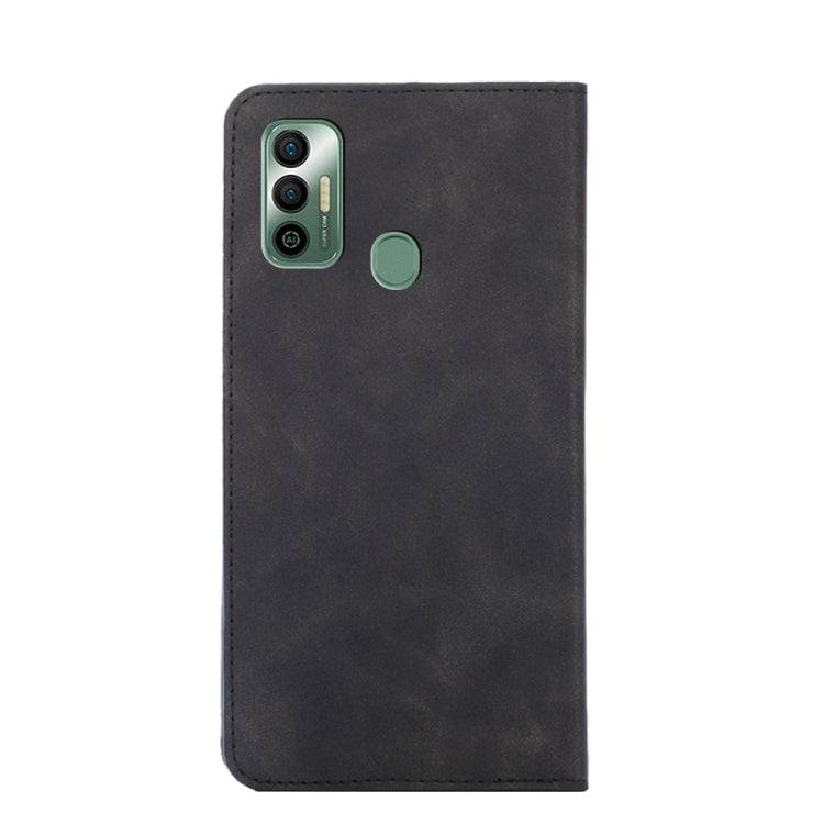 For Tecno Spark 7 Skin Feel Magnetic Horizontal Flip Leather Phone Case