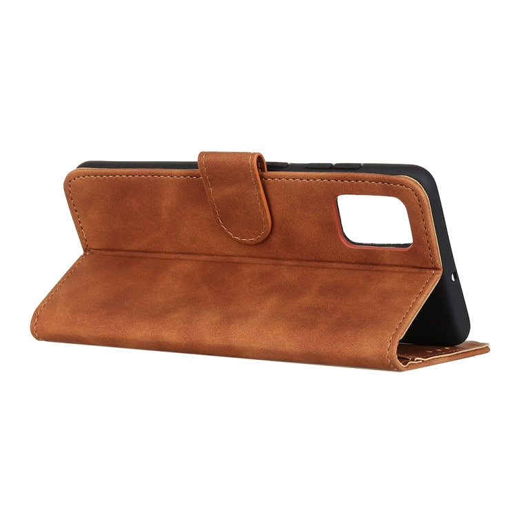 For Galaxy A41 Retro Texture PU + TPU Horizontal Flip Leather Case with Holder & Card Slots & Wallet